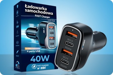 АВТОМОБИЛЬНОЕ ЗАРЯДНОЕ УСТРОЙСТВО Webski 40 Вт USB USB TYPE-C PD