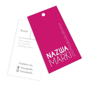 ЭТИКЕТКИ, ВЕШАЛКИ ДЛЯ ОДЕЖДЫ, отверстие, 500 шт. ДИЗАЙН.