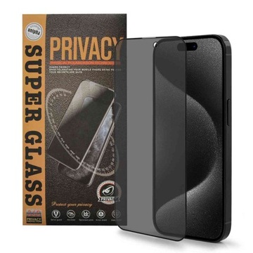 Szkło PRYWATYZUJĄCE do Apple iPhone 15 / 15 PRO ANTYSZPIEGOWSKIE