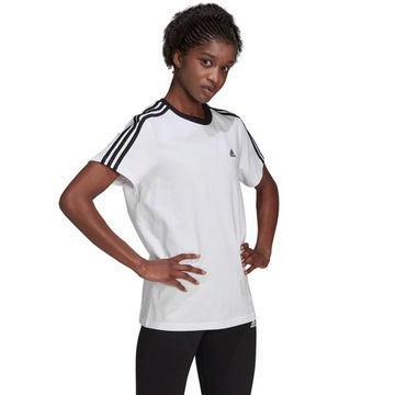 Koszulka damska adidas Essentials 3-Stripes biała H10201 L