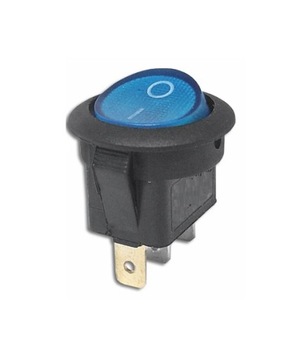 Przełącznik kołyskowy SMRS101 12V podś. niebieskie