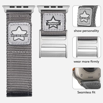 Ремешки HEMSUT для Apple Watch Ultra 49 мм, нейлон