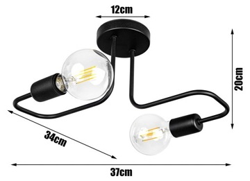 ПОТОЛОЧНЫЙ СВЕТИЛЬНИК, СВЕТОДИОДНАЯ ЛЮСТРА LOFT EDISON