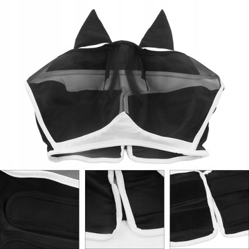 Маска от мух для лошадей Мягкая, дышащая,