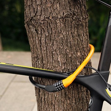 Горный велосипед с кодовым замком в оранжевом стиле