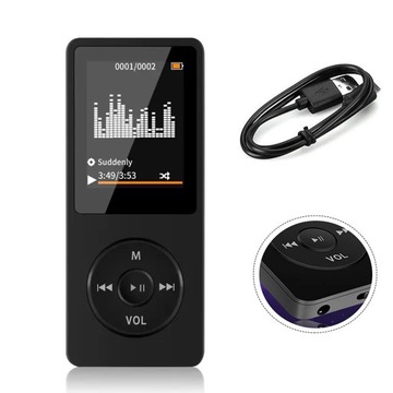 ODTWARZACZ MP3 16 GB BLUETOOTH 5.0 INTELIGENTNA REDUKCJA SZUMÓW PRZENOŚNY
