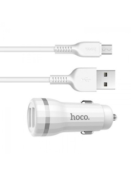 Автомобильное зарядное устройство HOCO Z27 2xUSB + микрокабель