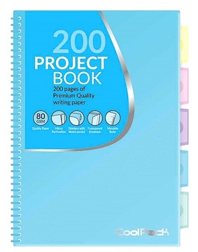 KOŁOBRULION B5 COOLPACK PASTEL B5 200 KARTEK NIEBIESKI