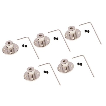 8mm 5 zestawów metalowych sztywnych kołnierzy łącznik wału wspornik wału stałe gniazdo