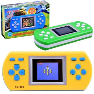 Přenosná konzole elektronická hra 230 her LCD pro děti Lean Toys