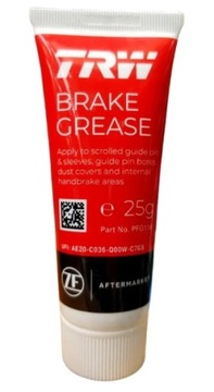SMAR PASTA TEFLON DO TŁOCZKÓW CYLINDERKÓW PROWADNIC ZACISK HAMULCÓW TRW 25g