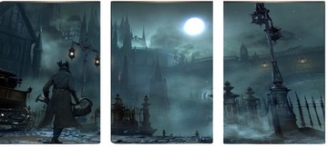 3x OBRAZ NA ŚCIANĘ TRYPTYK Bloodborne gra 30x40