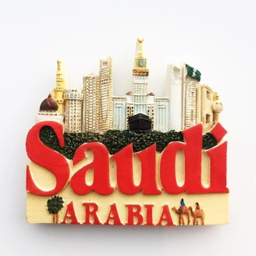 MAGNES LODÓWKĘ PAMIĄTKA ARABIA Dżedda Rijad Khobar