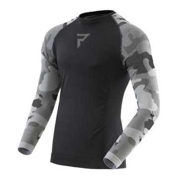 Koszulka termoaktywna REBELHORN FREEZE II CAMO szary GRATISY