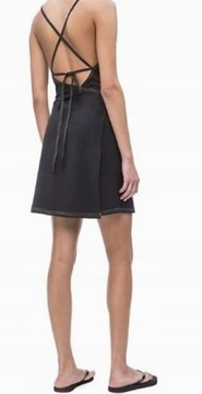 Calvin Klein sukienka plażowa KW0KW00719 czarny XS
