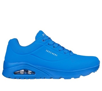 Buty sneakersy Skechers Uno Stand on SKECH AIR SPORTOWE MĘSKIE 52458-BLU