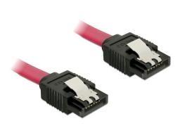 Kabel SATA 6Gb/s 50cm metalowe zatrzaski