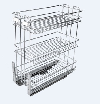 КУХОННАЯ ВЕШАЛКА ДЛЯ СТАКАНОВ, 4 РЯДА, хромированные перила