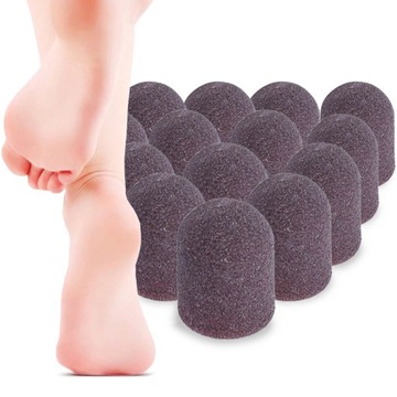 50x Kapturki Do Pedicure 16mm #240 Kapturki Nakładki Ścierne