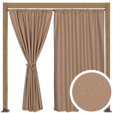 ZASŁONA TARASOWA OGRODOWA ZASŁONY TARASOWE OGRODOWE T 155x280 beżowa