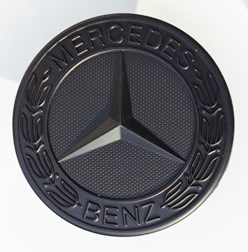 Эмблема MERCEDES логотип хром синий fi 50