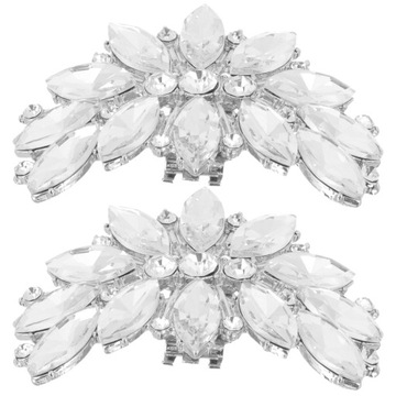 2 шт. съемные зажимы для обуви, пряжки для обуви с кристаллами