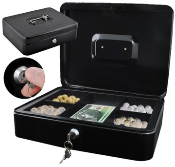 Металлический ящик для денег GIANT SAFE 30см Ключи