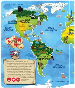 АЛЬБИК ИНТЕРАКТИВНАЯ КНИГА АТЛАС МИРА