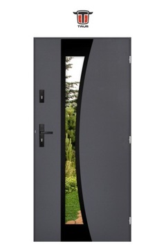 ПОЛЬСКИЕ НАРУЖНЫЕ ДВЕРИ INOX SOME ЧЕРНЫЕ 55MM 100