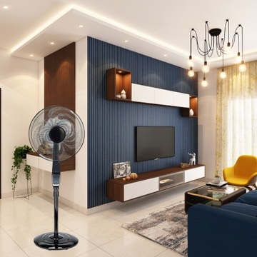 WENTYLATOR STOJĄCY WIATRAK PODŁOGOWY MOCNY CICHY CYLKULATOR BIUROWY DOMOWY