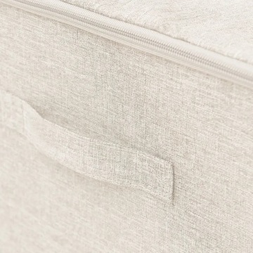 Контейнеры, 2 шт., ткань, 43х34х23 см, кремовые