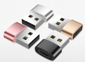 АДАПТЕР USB-C НА USB-A АДАПТЕР OTG СЕРЕБРЯНЫЙ