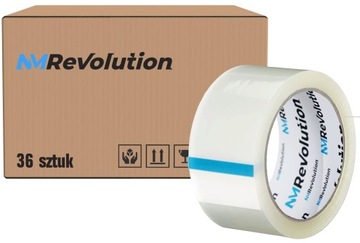 36x TAŚMA PAKOWA MOCNA KLEJĄCA 48/50y
