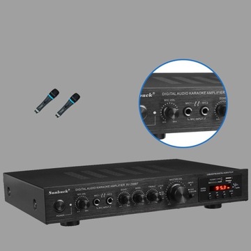 AMPLITUNER WZMACNIACZ HI-FI STEREO BLUETOOTH RADIO CYFROWY WZMACNIACZ USB