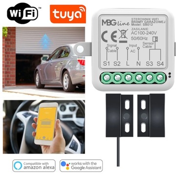 Контроллер гаражных ворот TUYA SMART WIFI Bluetooth-модуль + датчик