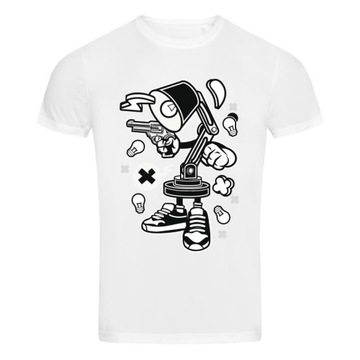 T-shirt śmieszna koszulka sportowa z nadrukiem LAMPA z Coltem