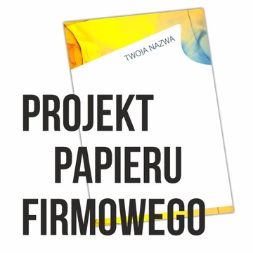 Projekt graficzny papieru firmowego