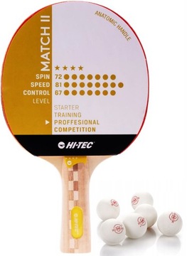 RAKIETKA PALETKA TENIS PING-PONG MATCH + PIŁECZKI