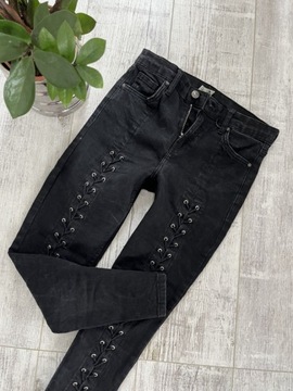 Topshop jamie spodnie jeans rurki wizania 28 36