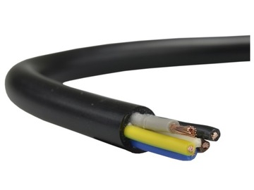 Przewód kabel prądowy linka OWY 5x1 500V czarny