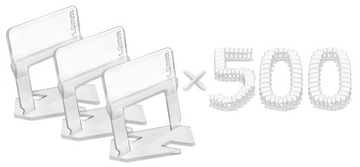 SYSTEM POZIOMOWANIA PŁYTEK 500 x KLIPSY 1mm