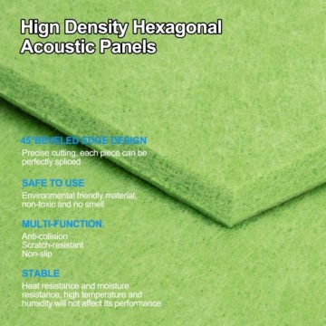 САМОКЛЕЯЩИЕСЯ АКУСТИЧЕСКИЕ ПАНЕЛИ 12 ШТ, ЗЕЛЕНЫЕ