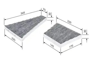 BOSCH 1 987 435 506 FILTR VENTILACE PROSTORU SPOLUJEZDCE