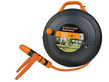 Fiskars 1020436 Садовый шланг на катушке S, 9 мм (3/8 дюйма), катушка 15 м Соединители