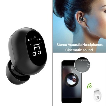 Мини-вкладыши Беспроводные наушники-гарнитура Touch Black