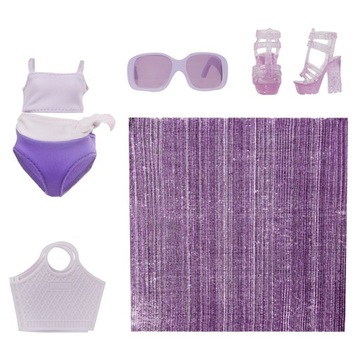 КОМПЛЕКТ КУПАЛЬНИКА RAINBOW HIGH SWIM & STYLE SUMMER DOLL VIOLET WILLOW КУПАЛЬНИК