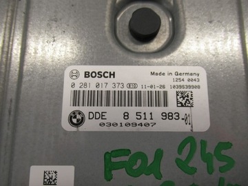 BMW F01 F07 F10 JEDNOTKA ŘÍZENÍ MOTORU N57