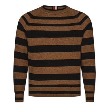 -50% TOMMY HILFIGER SWETER MĘSKI CLASSIC BRĄZOWY XL