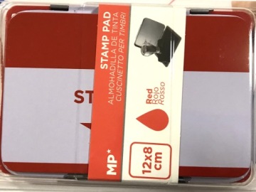 Poduszka do stempli czerwona PO301R MP