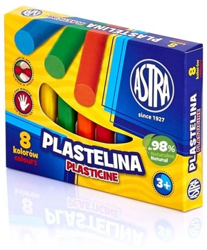 ASTRA Plastelina 8 kolorów 30514